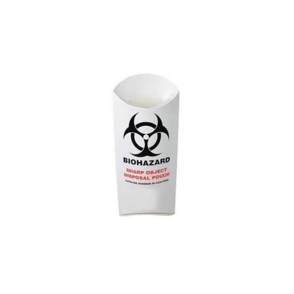 BioHazard Sharps Pouch, 200/pk, 200PK
